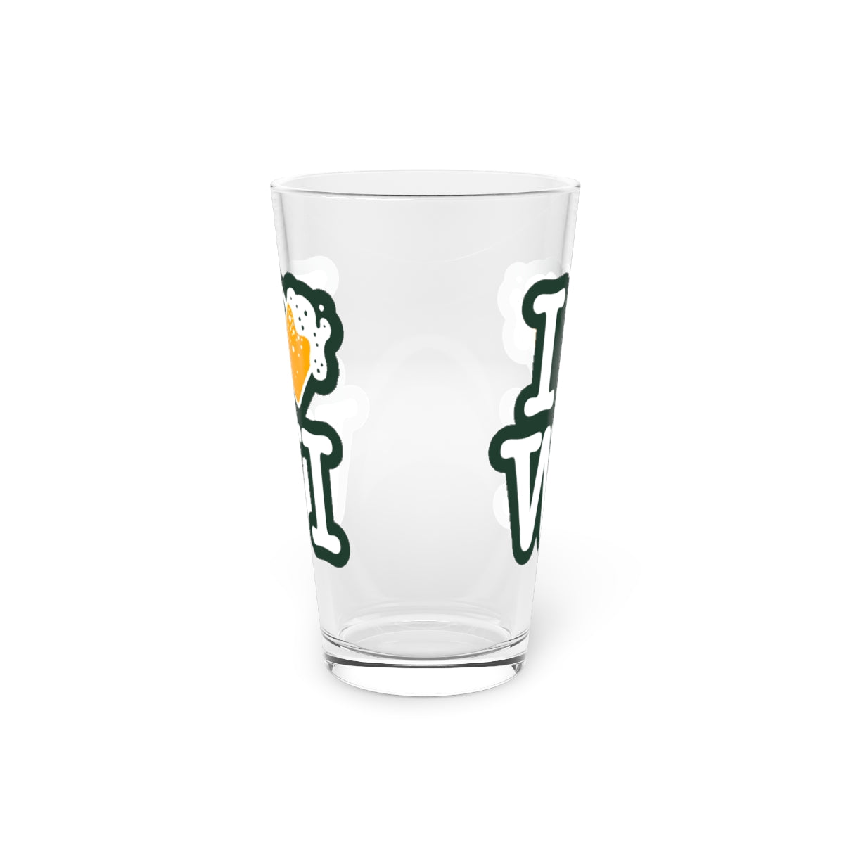 I Beer WI Pint Glass - 3