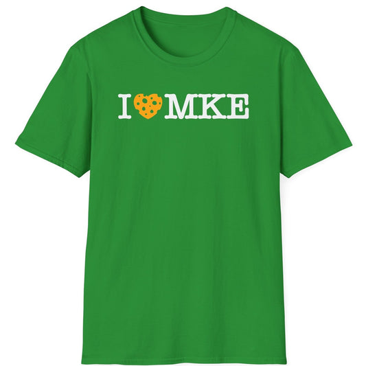 I Heart MKE tee - Irish Green - front