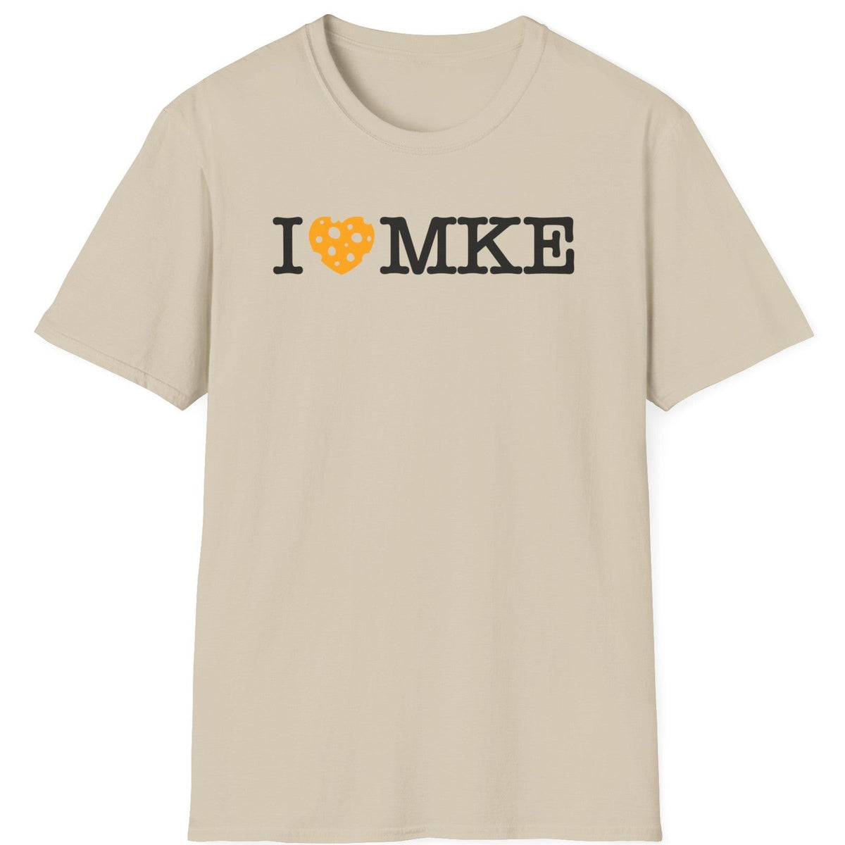 I Heart MKE tee - Sand - front