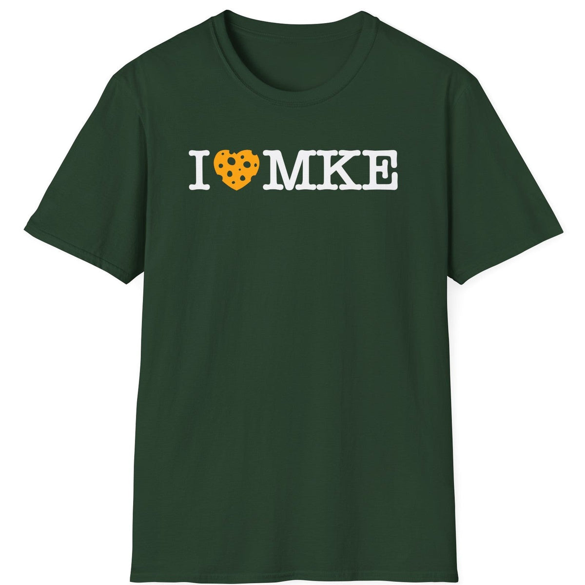 I Heart MKE tee - Forest Green - front