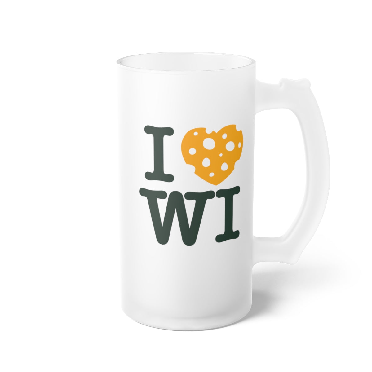 I Heart WI Frosted Beer Mug - 2