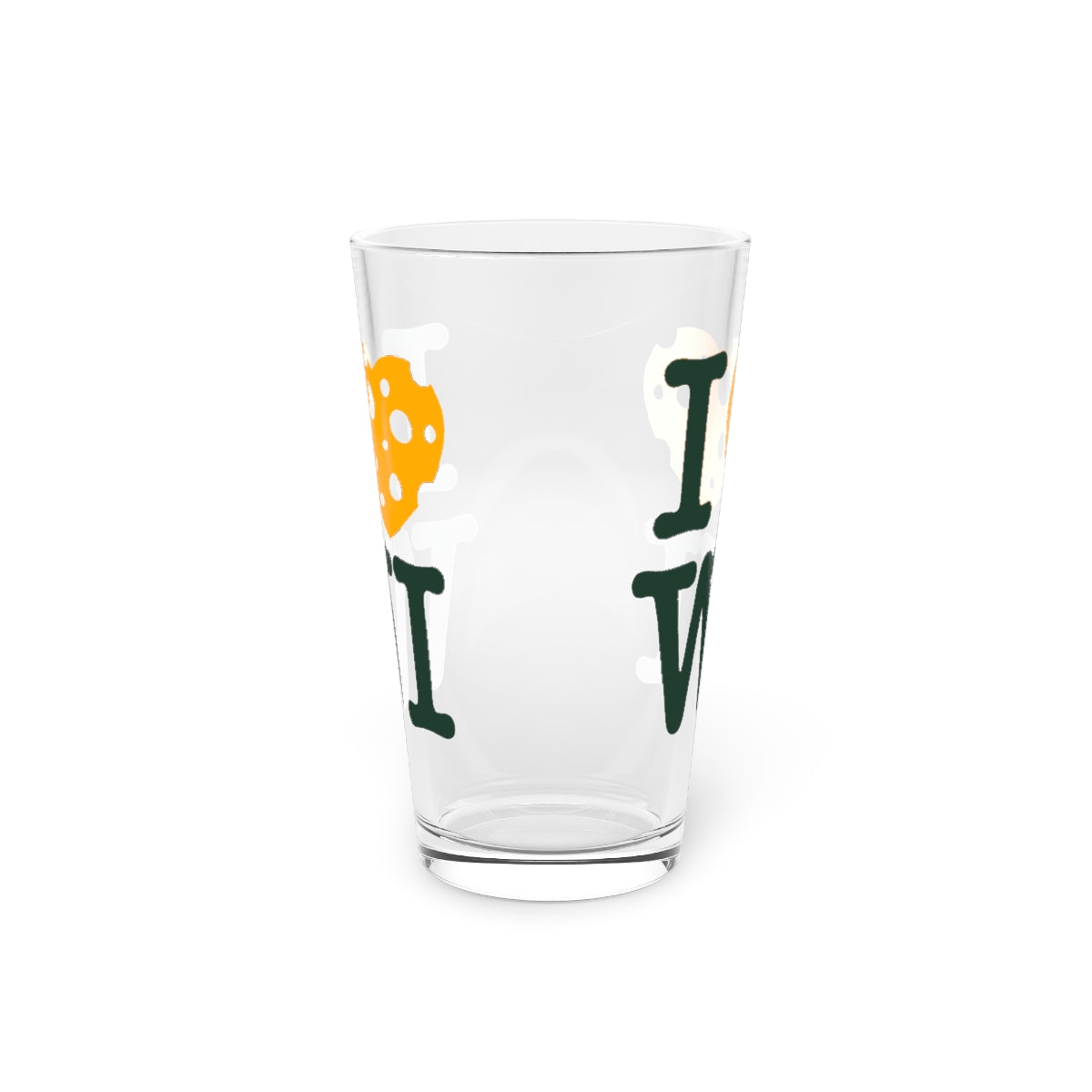 I Heart WI Pint Glass - 3