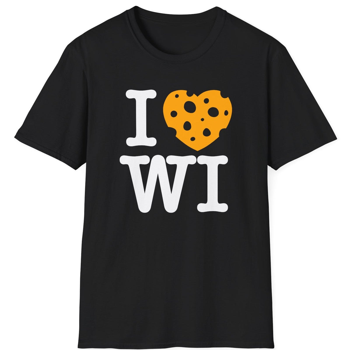 I Heart WI tee - Black - front