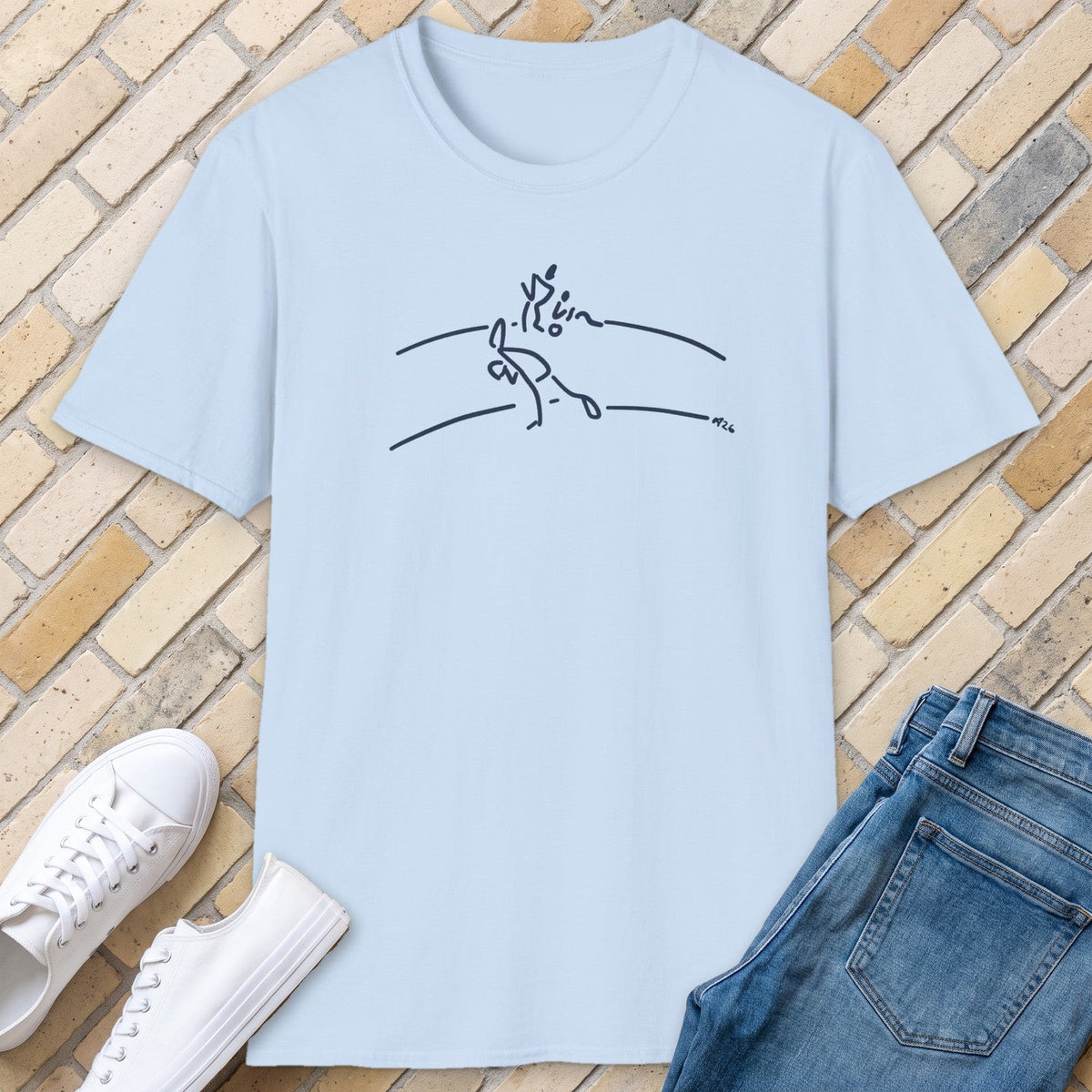 Long Time Coming tee - Light Blue - front