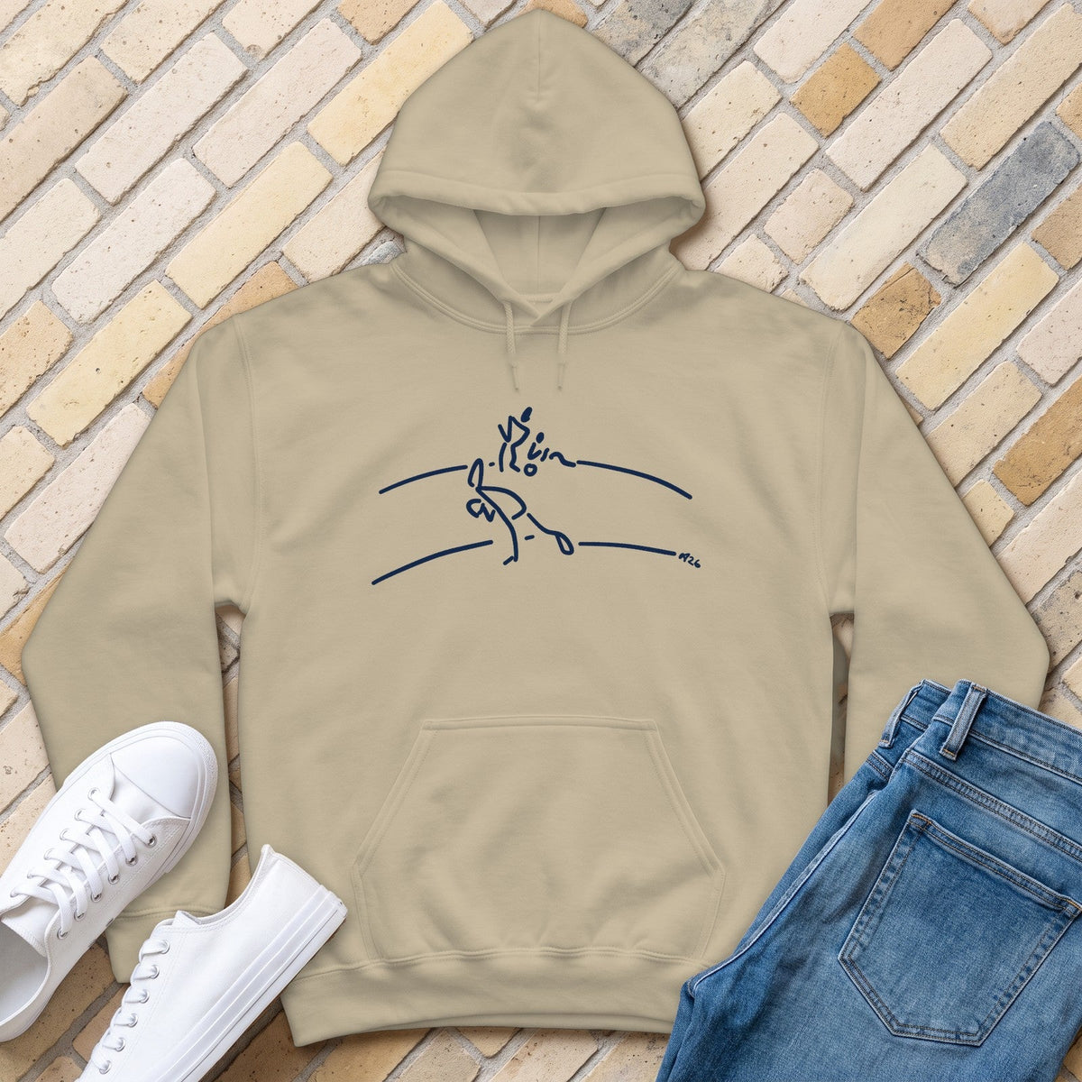Long Time Coming Hoodie - Sand - front