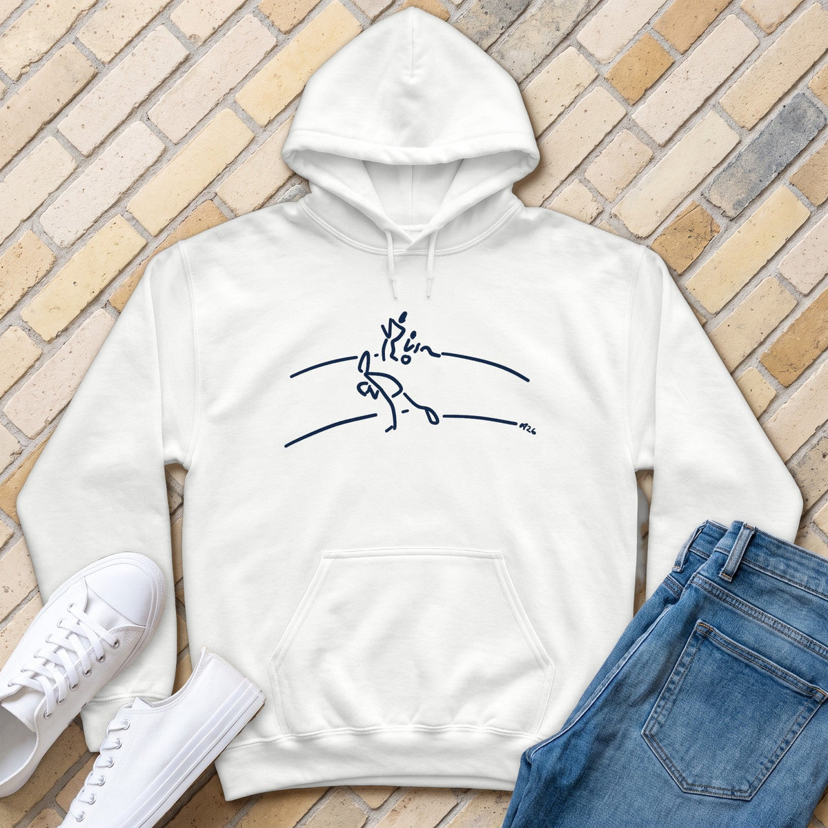 Long Time Coming Hoodie - White - front