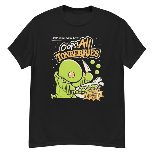 Oops! All Tonberries! Tonberry cereal - Final Fantasy Parody Tee