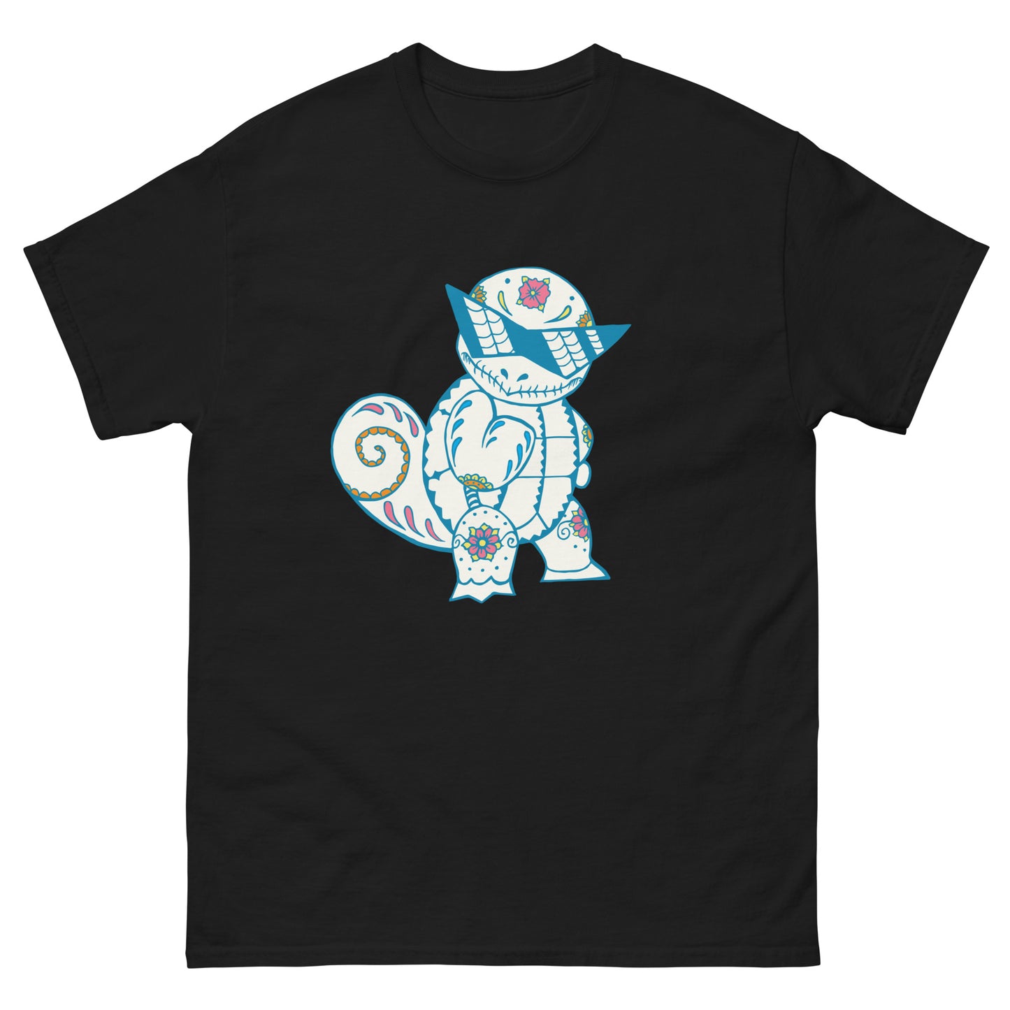 Squirtle Unique Squirtle Gift for Pokemon Fans - Sugar Skull T-Shirt