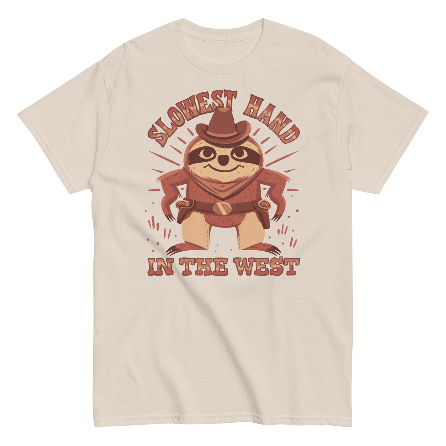 Slowest Hand in the West - Cowboy Sloth T-Shirt