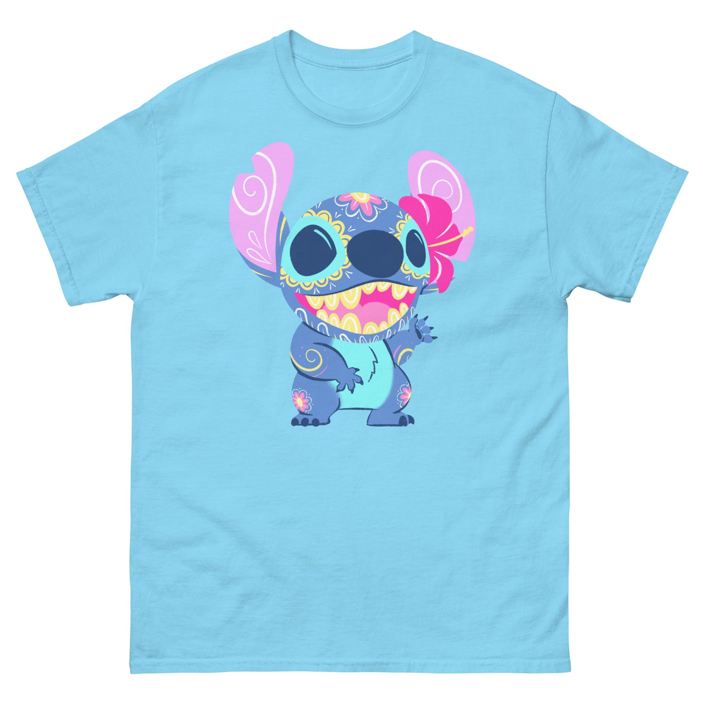 Stitch - Lilo & Stitch - PopMuertos Sugar Skull T-Shirt