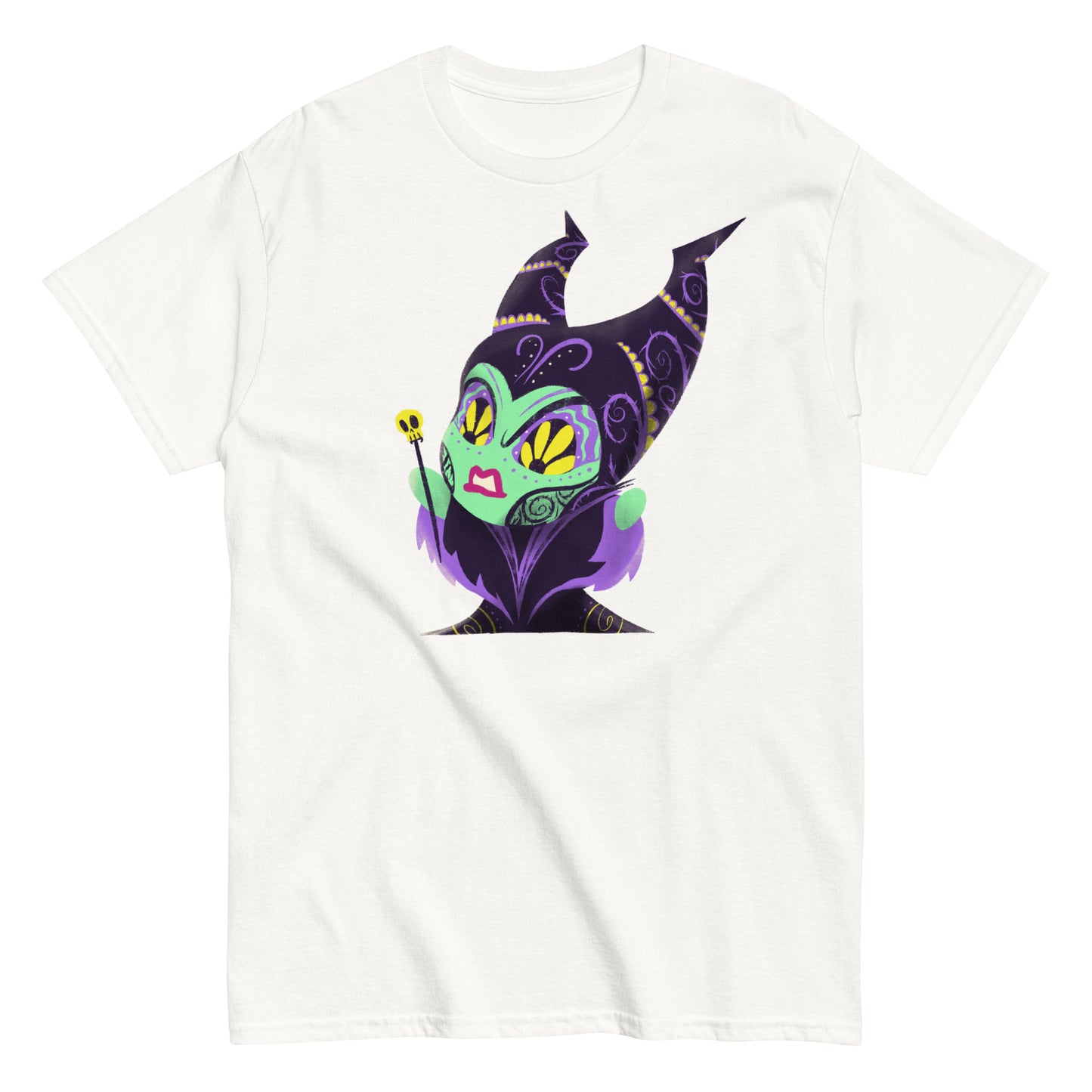 Maleficent - Disney Villain PopMuertos Sugar Skull T-Shirt