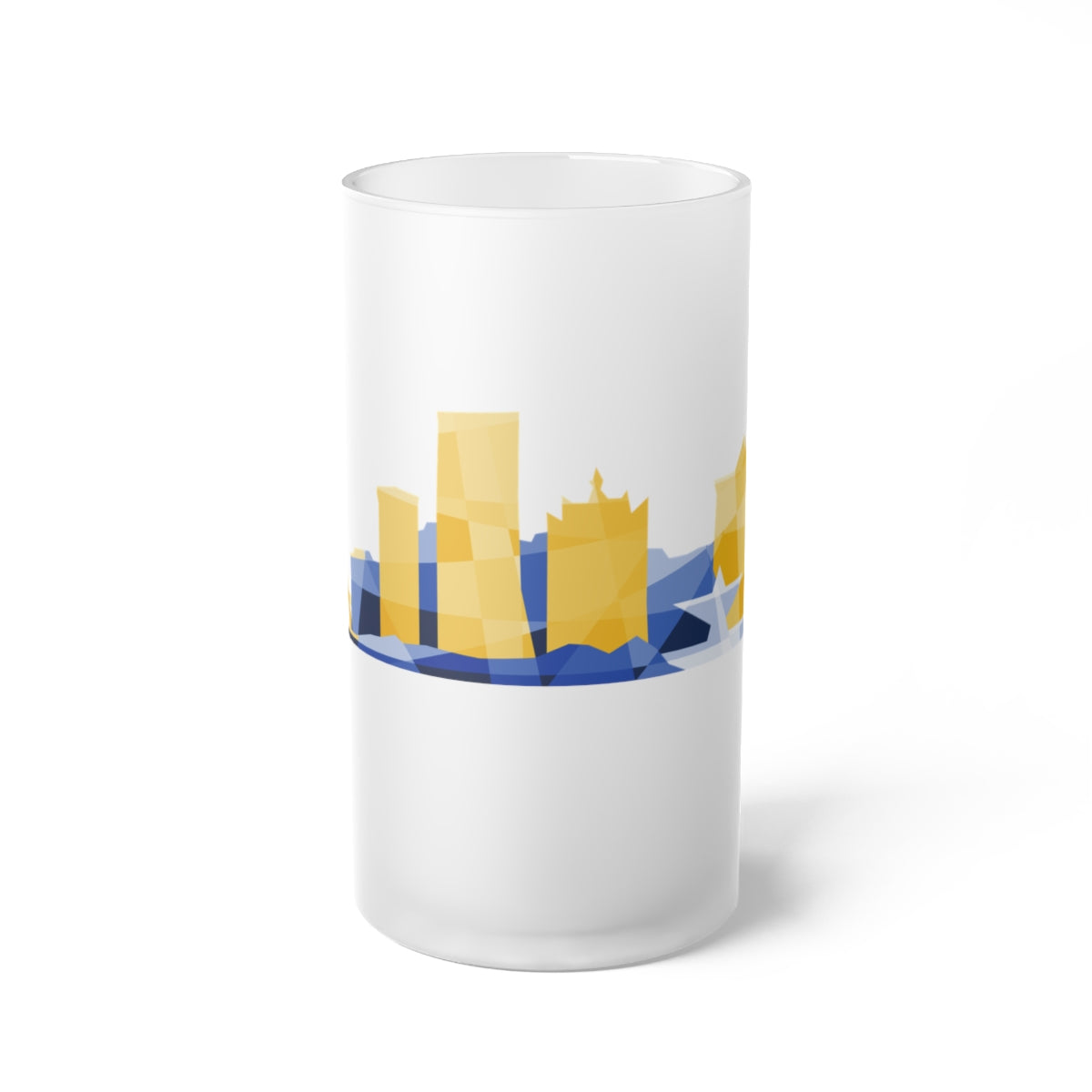 Milwaukee Skyline City Colors Frosted Beer Mug - 1