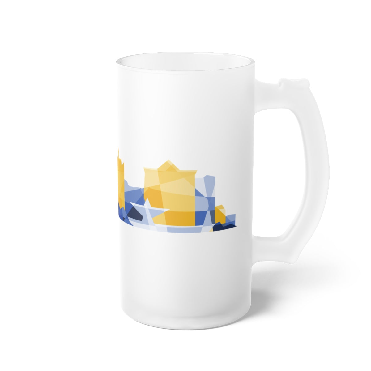 Milwaukee Skyline City Colors Frosted Beer Mug - 3