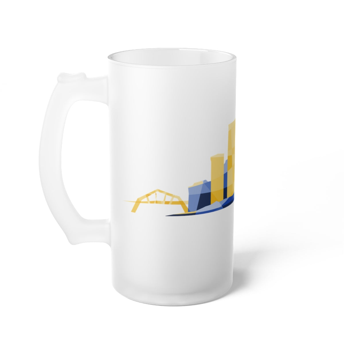 Milwaukee Skyline City Colors Frosted Beer Mug - 2