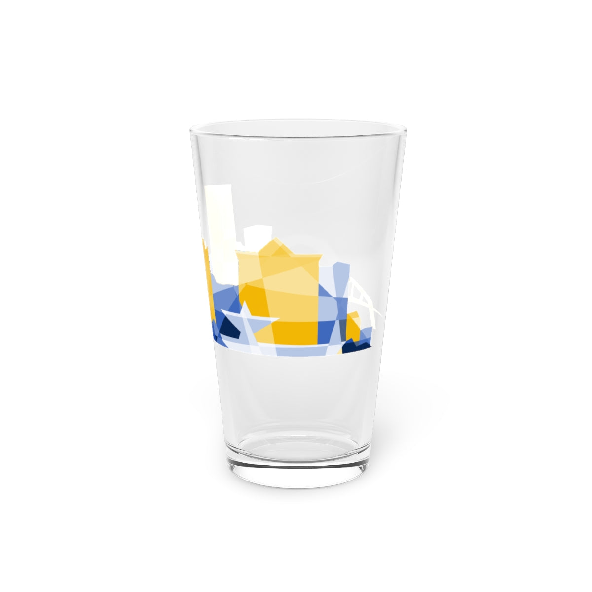 Milwaukee Skyline City Colors Pint Glass - 3