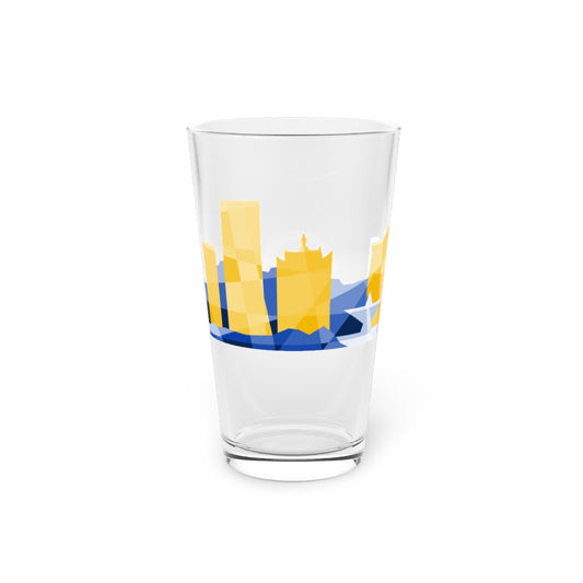 Milwaukee Skyline City Colors Pint Glass - 1