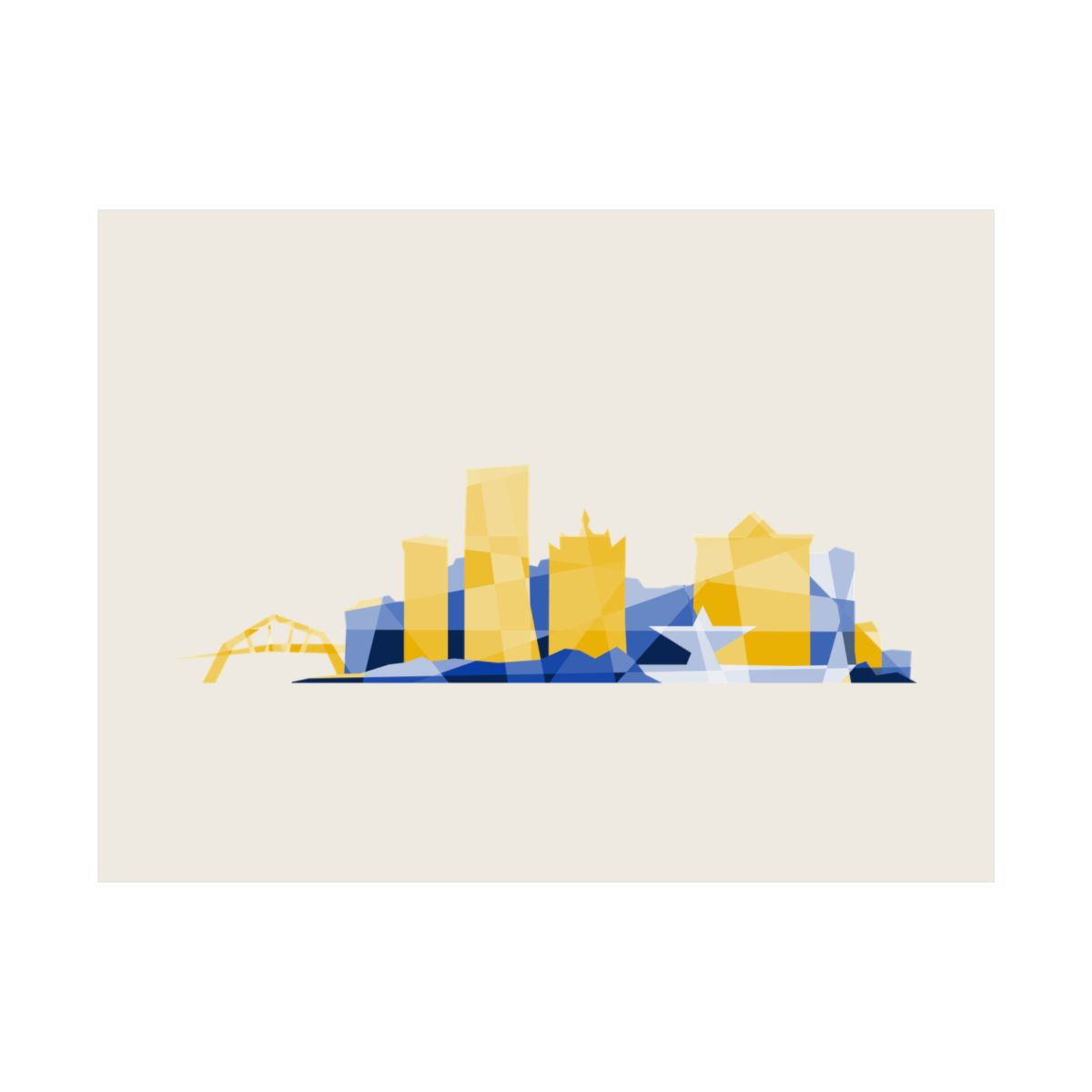 Milwaukee Skyline City Colors Print - 10