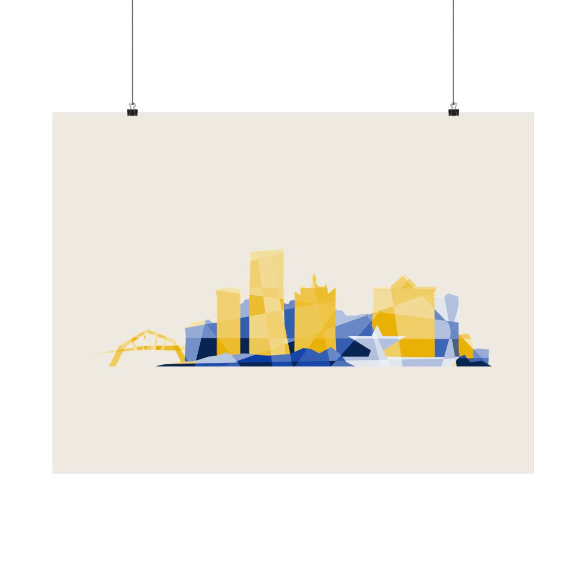 Milwaukee Skyline City Colors Print - 3