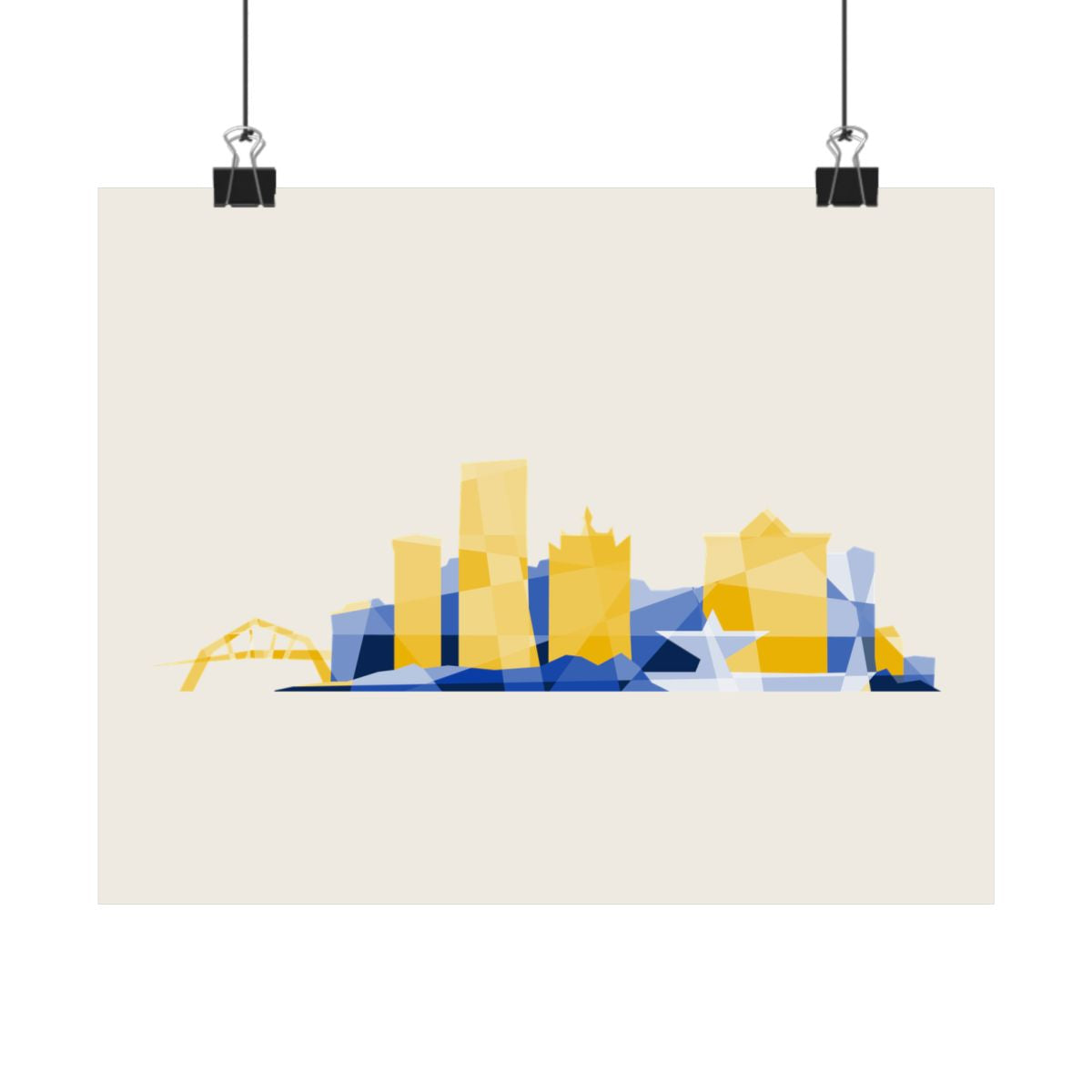 Milwaukee Skyline City Colors Print - 2