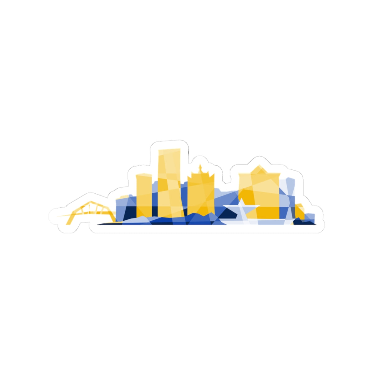 Milwaukee Skyline City Colors Sticker - 1