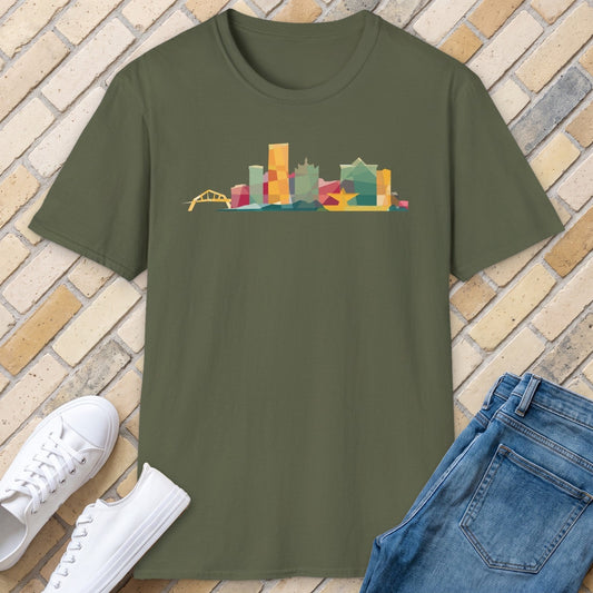 Milwaukee Skyline Earth Tones tee - Military Green - front