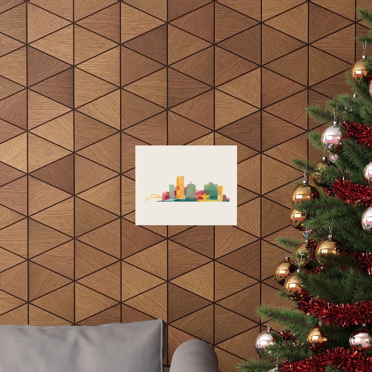 Milwaukee Skyline Earth Tones Print - 6