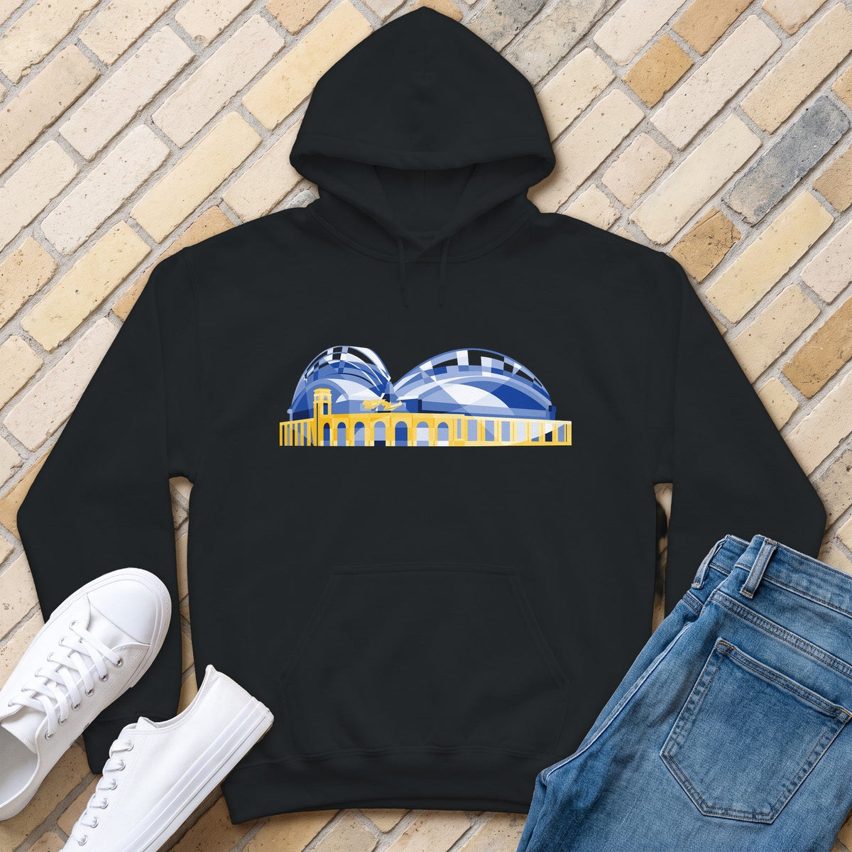 Milwaukee Stadium Hoodie - Black - front