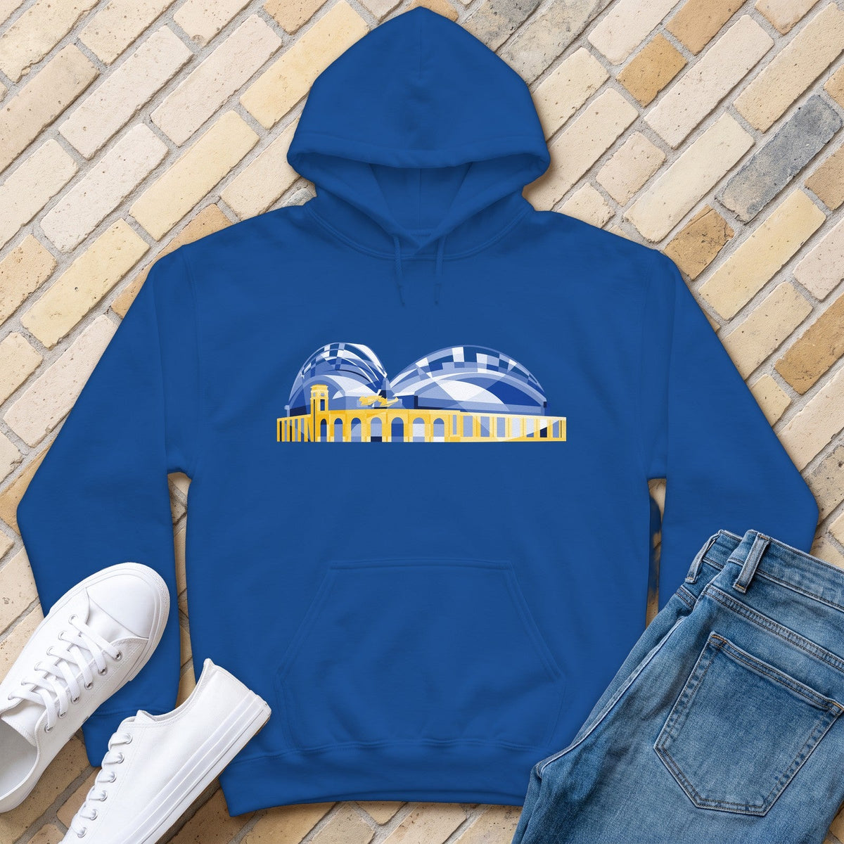 Milwaukee Stadium Hoodie - Royal - front