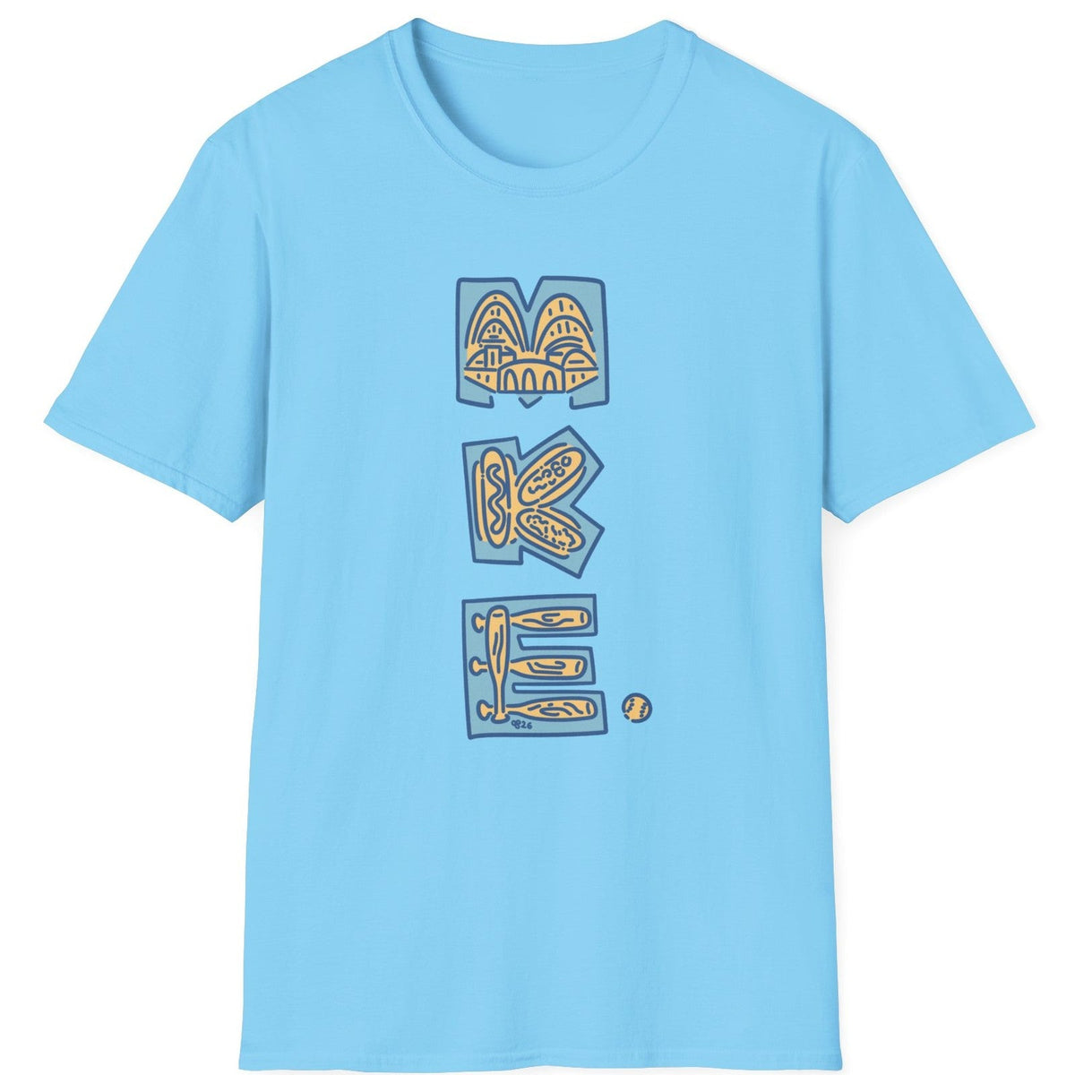 MKE Ballpark tee - Sky - front