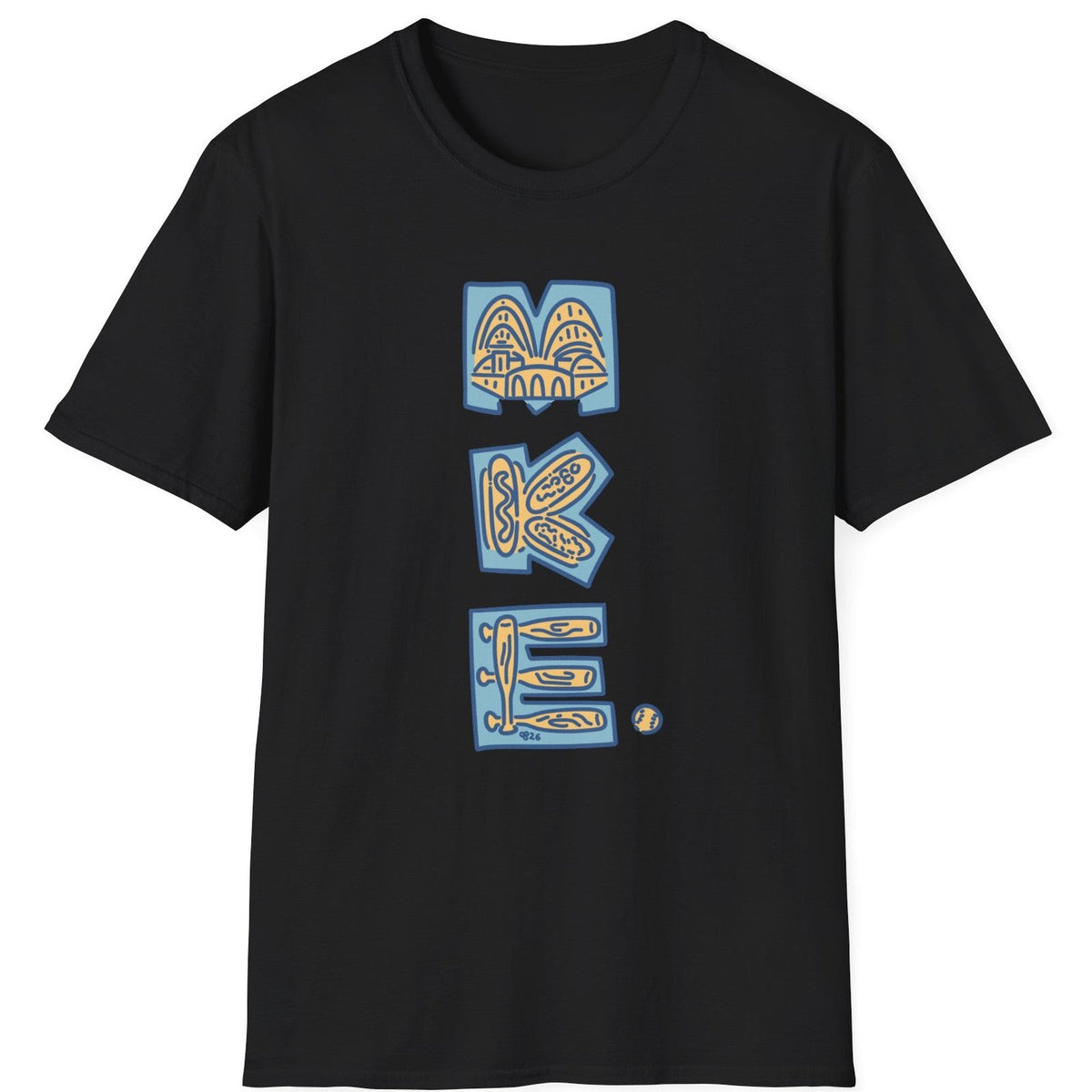 MKE Ballpark tee - Black - front