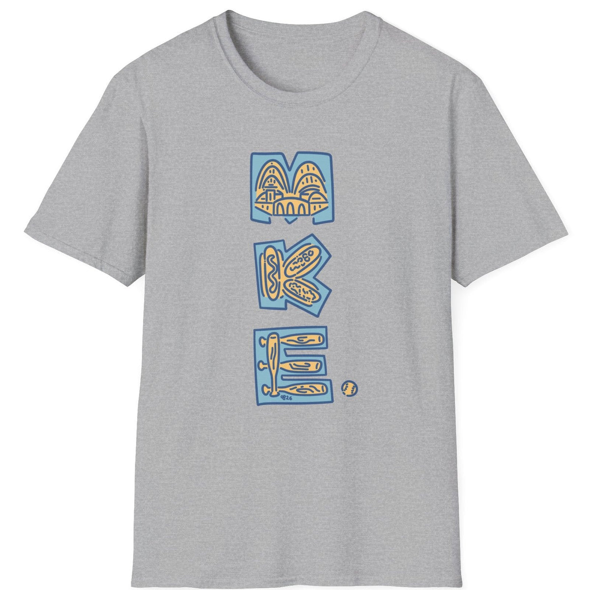 MKE Ballpark tee - Sport Grey - front
