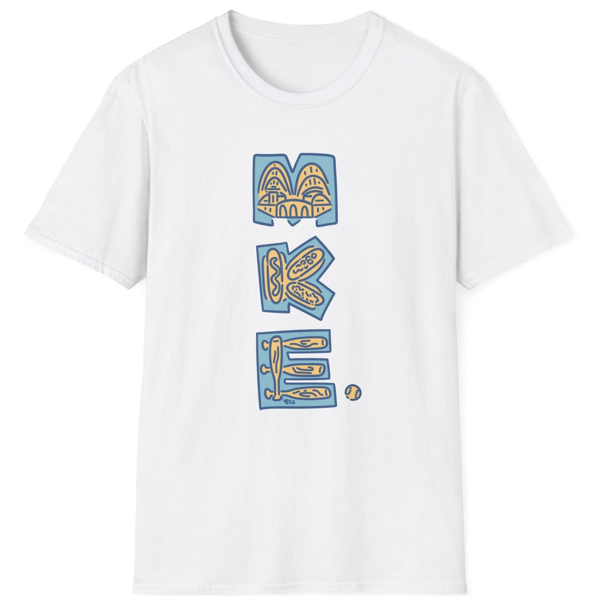 MKE Ballpark tee - White - front