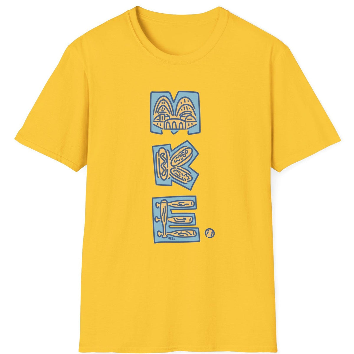 MKE Ballpark tee - Daisy - front