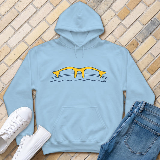 MKE Bridge Hoodie - Light Blue - front