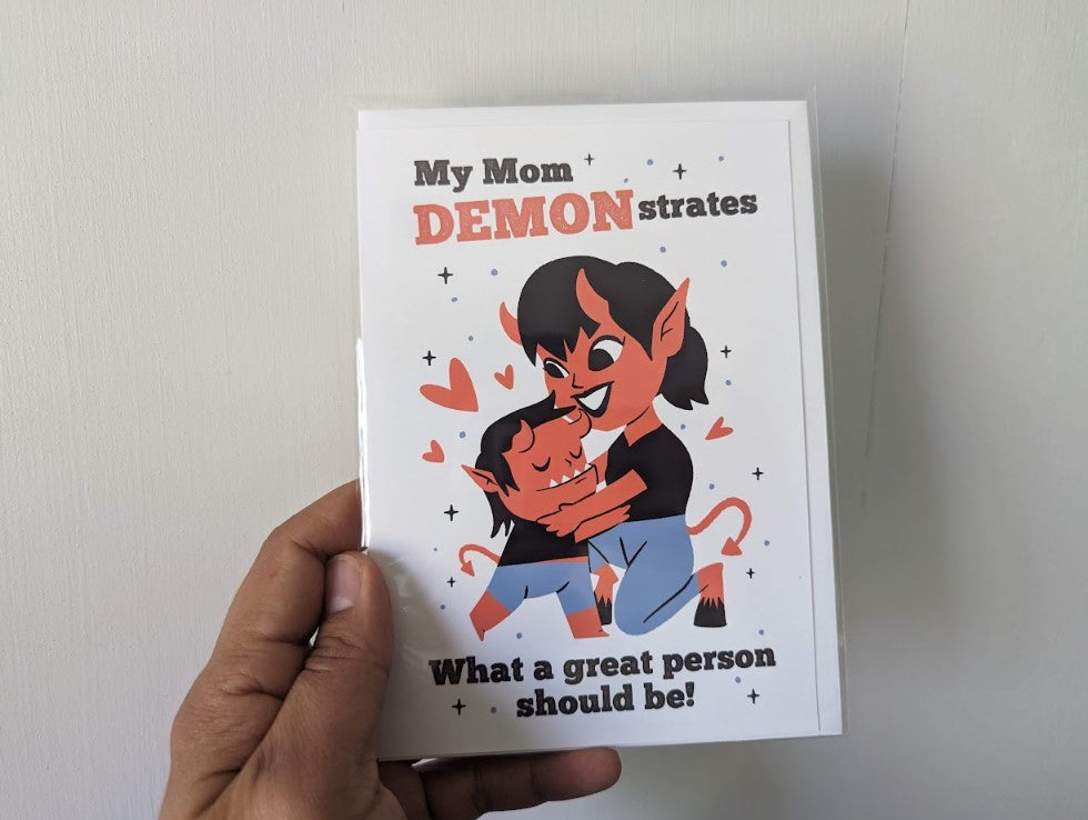 My Mom DEMONSTRATES - Mother's Day Greeting Card from Son