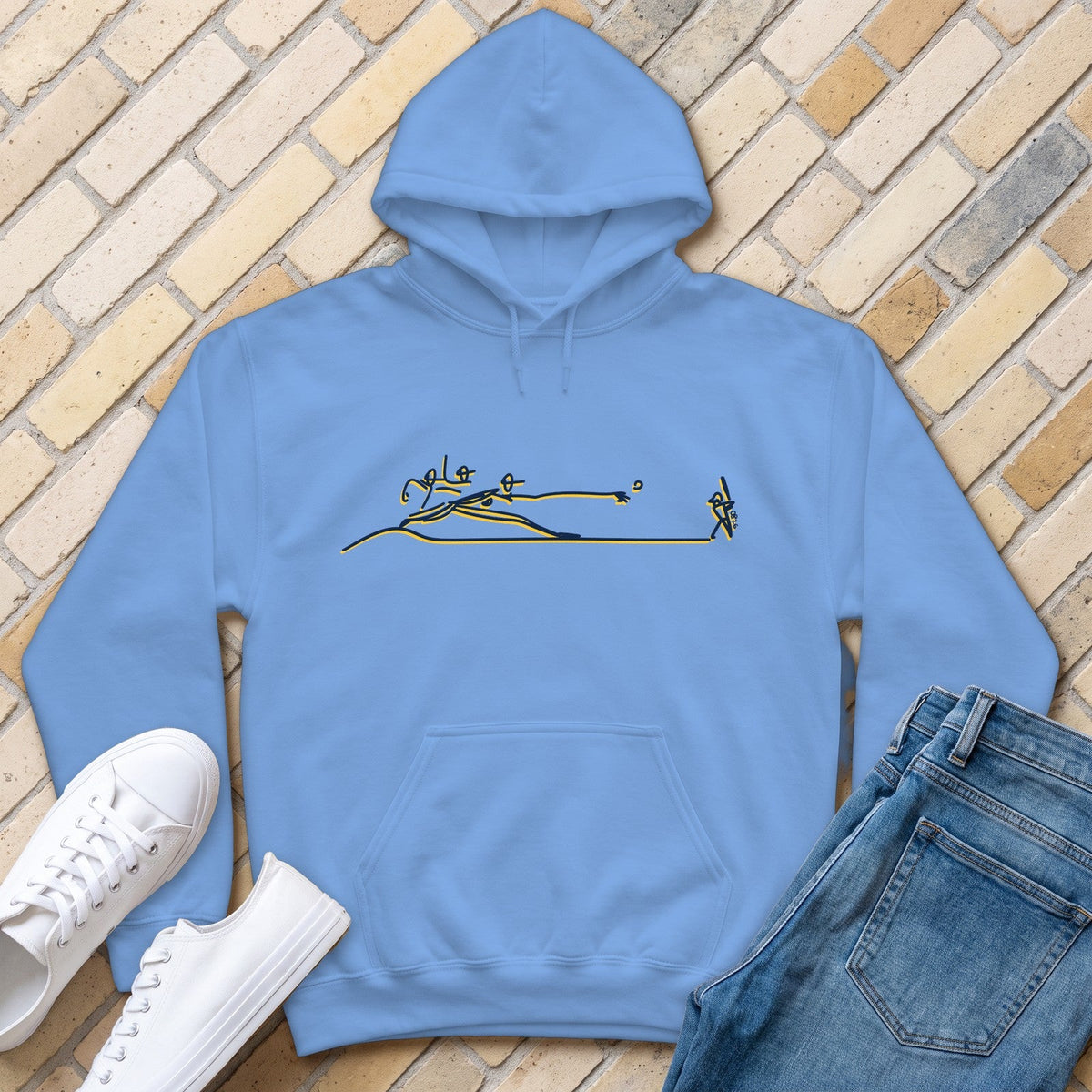 Speed Plus Extension Hoodie - Carolina Blue - front