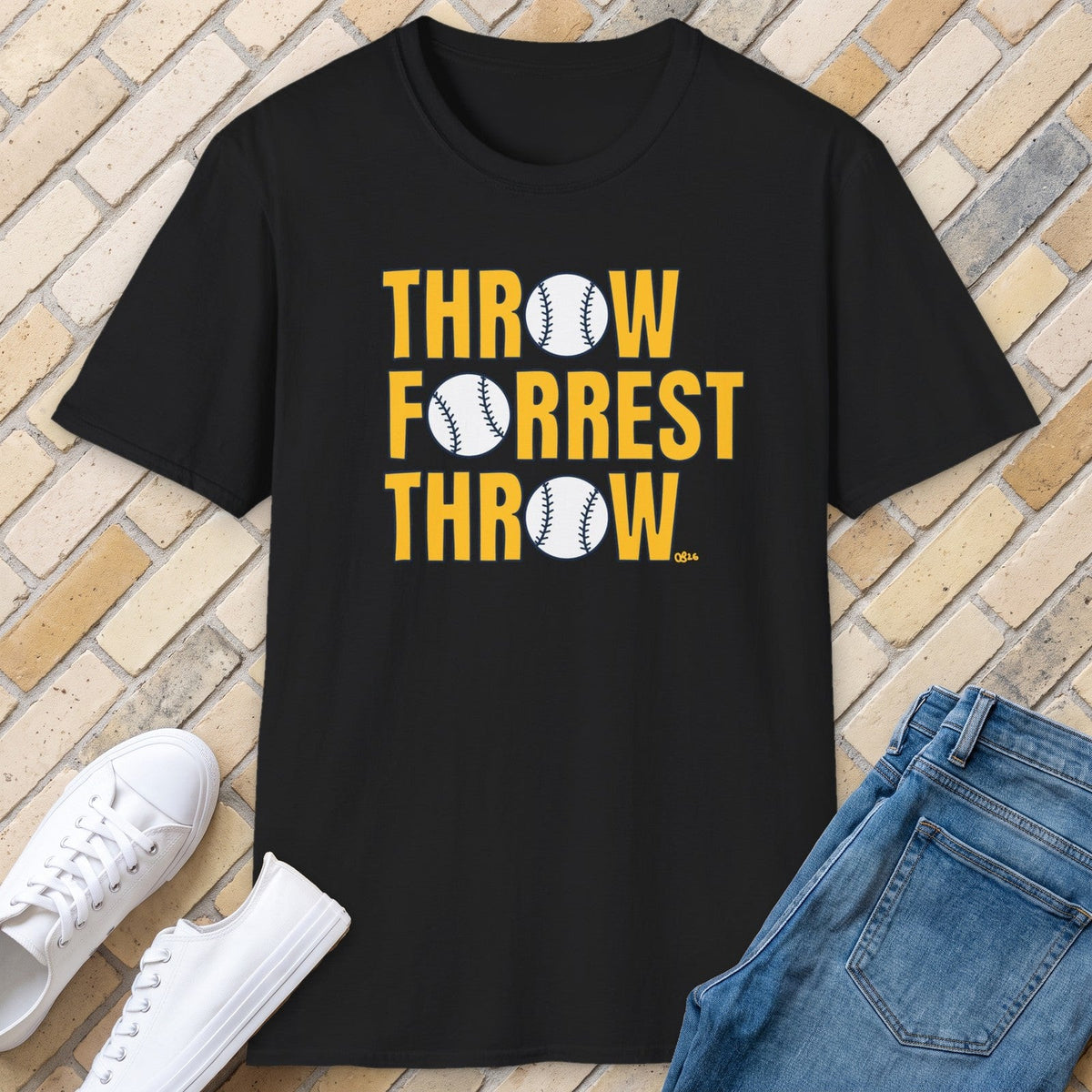 Throw Forrest Throw tee - Black - front
