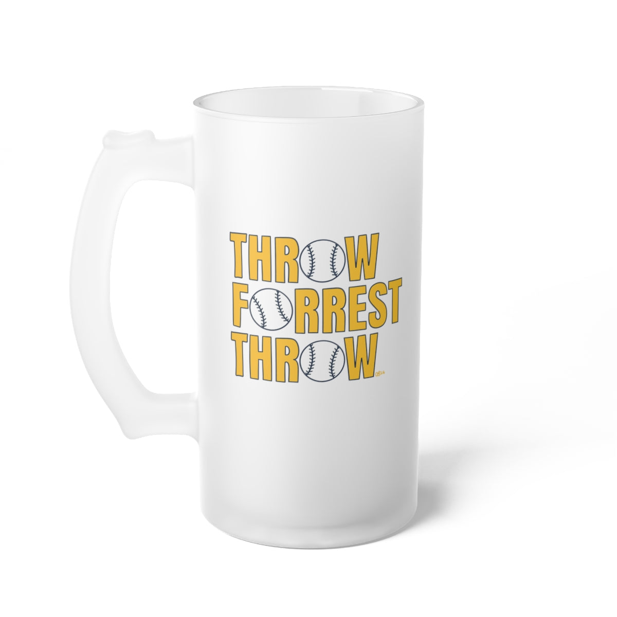 Throw Forrest Throw Frosted Beer Mug - 1