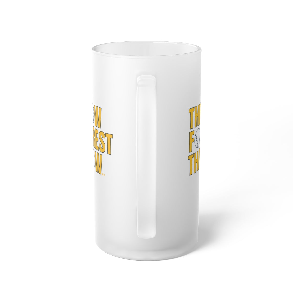Throw Forrest Throw Frosted Beer Mug - 4