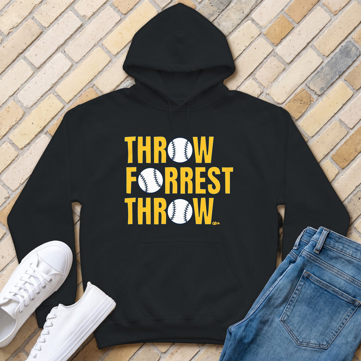 Throw Forrest Throw Hoodie - Black - front