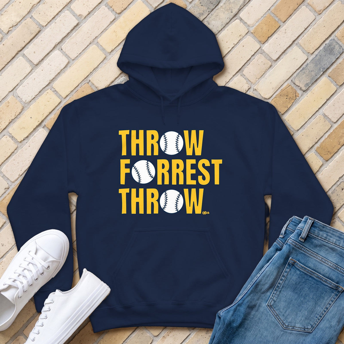 Throw Forrest Throw Hoodie - Navy - front