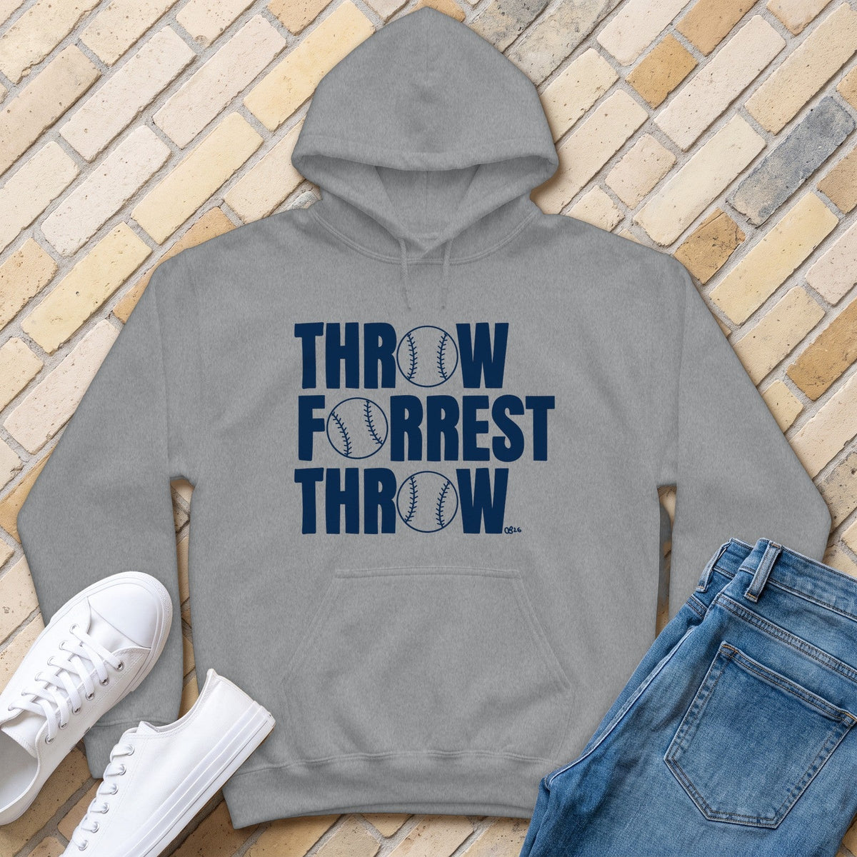 Throw Forrest Throw Hoodie - Sport Grey - front