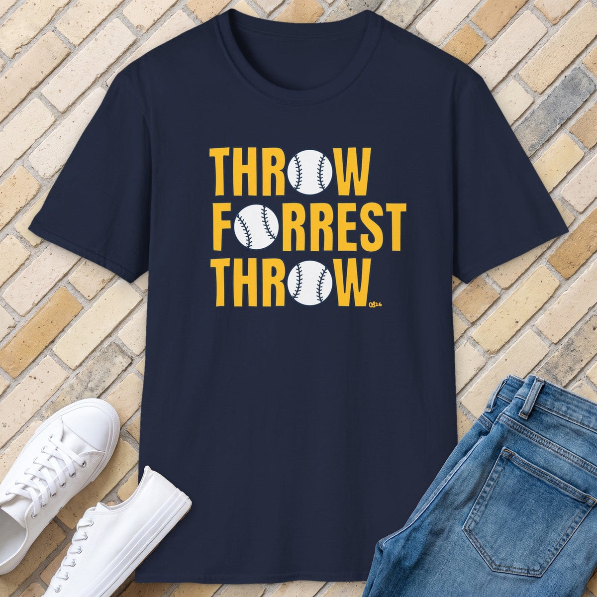 Throw Forrest Throw tee - Navy - front