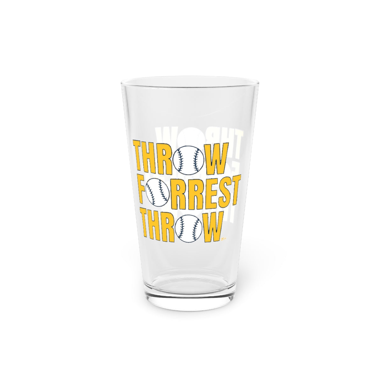 Throw Forrest Throw Pint Glass - 2