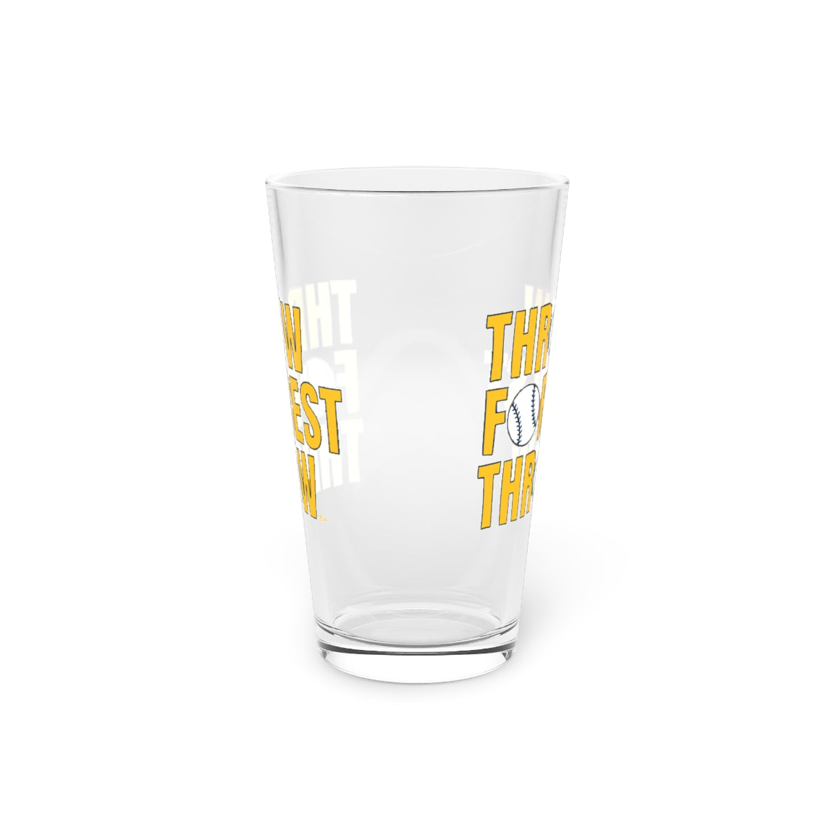 Throw Forrest Throw Pint Glass - 4