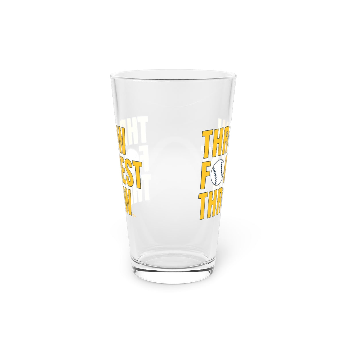 Throw Forrest Throw Pint Glass - 3