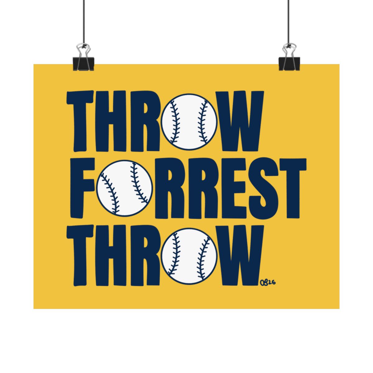 Throw Forrest Throw Print - 2