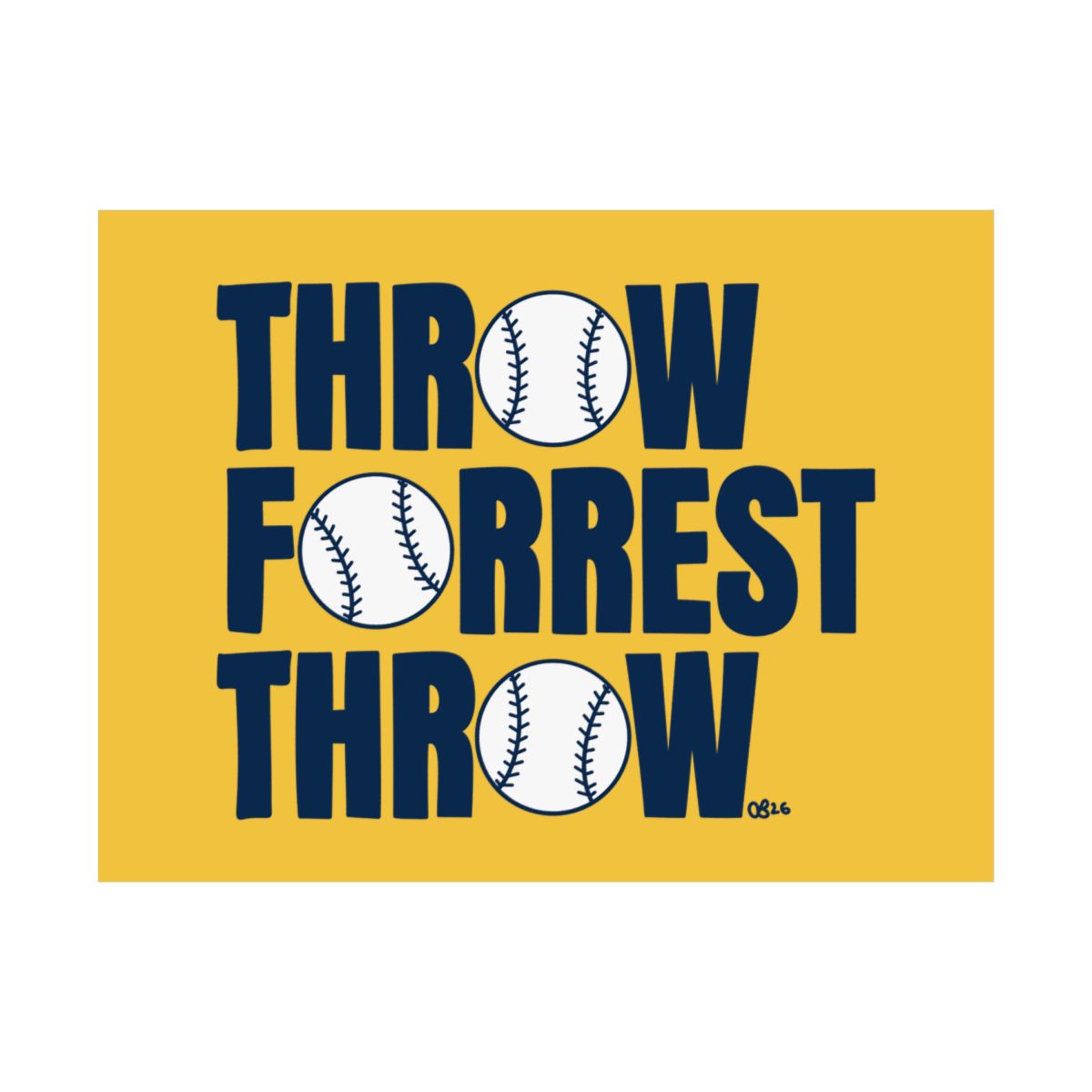 Throw Forrest Throw Print - 10