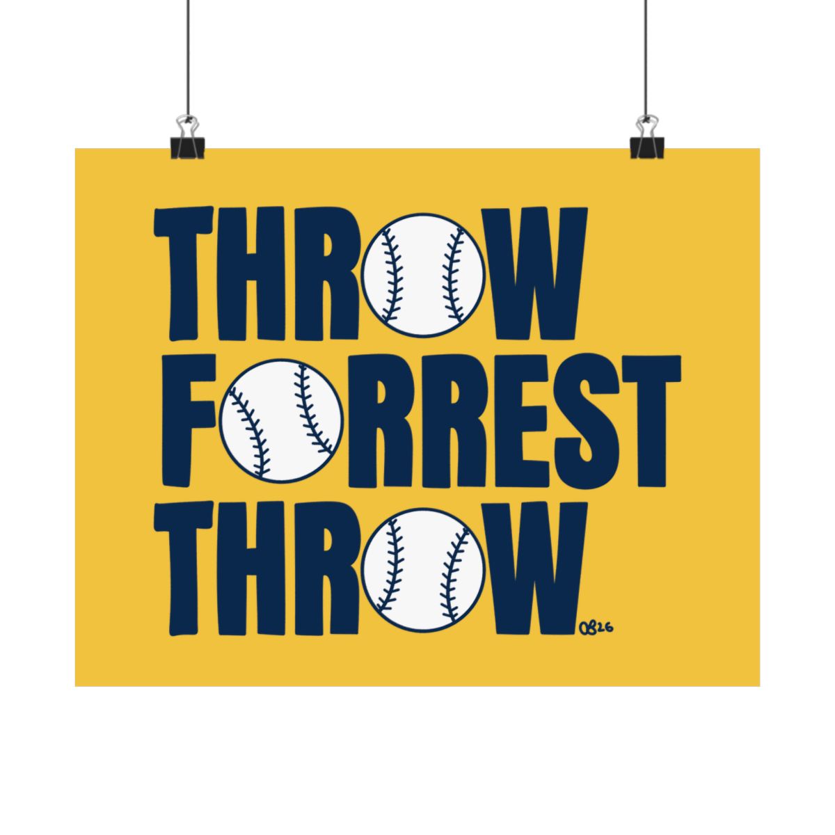 Throw Forrest Throw Print - 1
