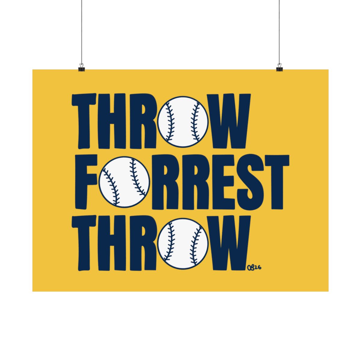 Throw Forrest Throw Print - 3